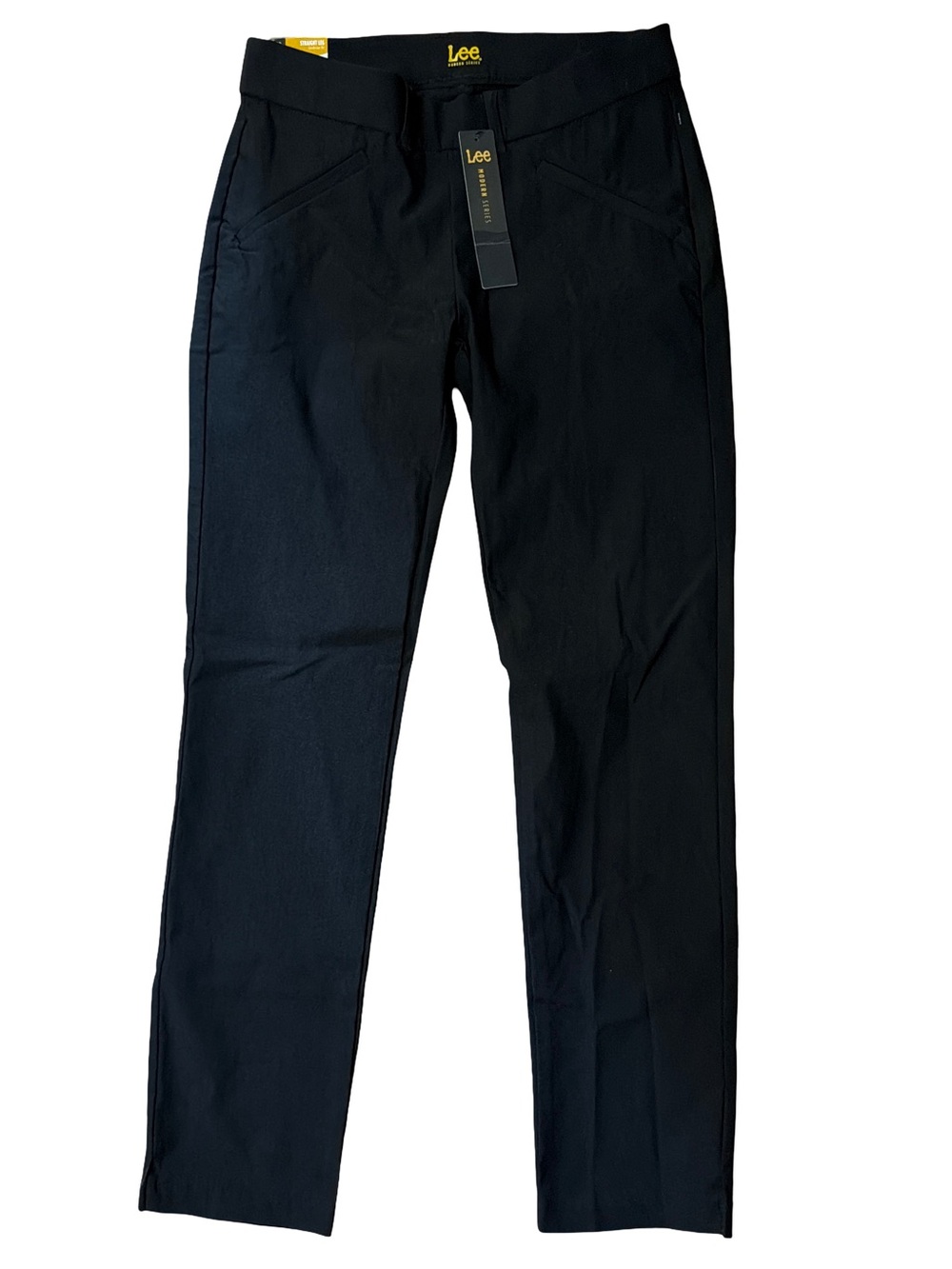 Lee Black Pants Straight Tapered Size 6 Medium